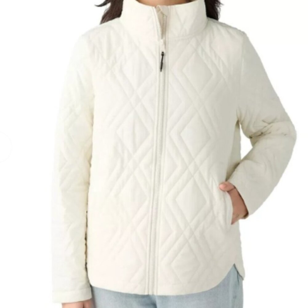 NWT Voyager Women’s Cream Quilted Jacket – Size L